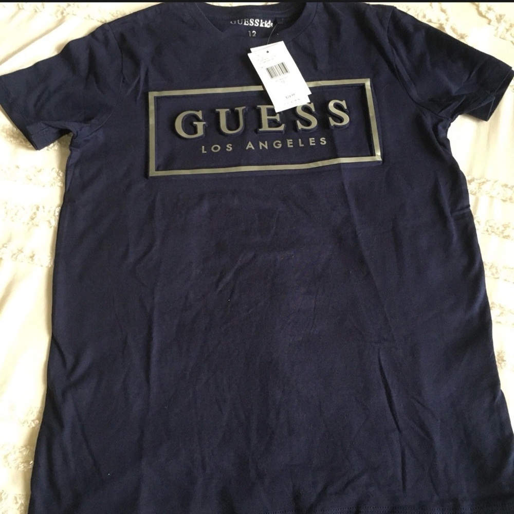 GUESS Navy Blue  T-Shirt girls 12